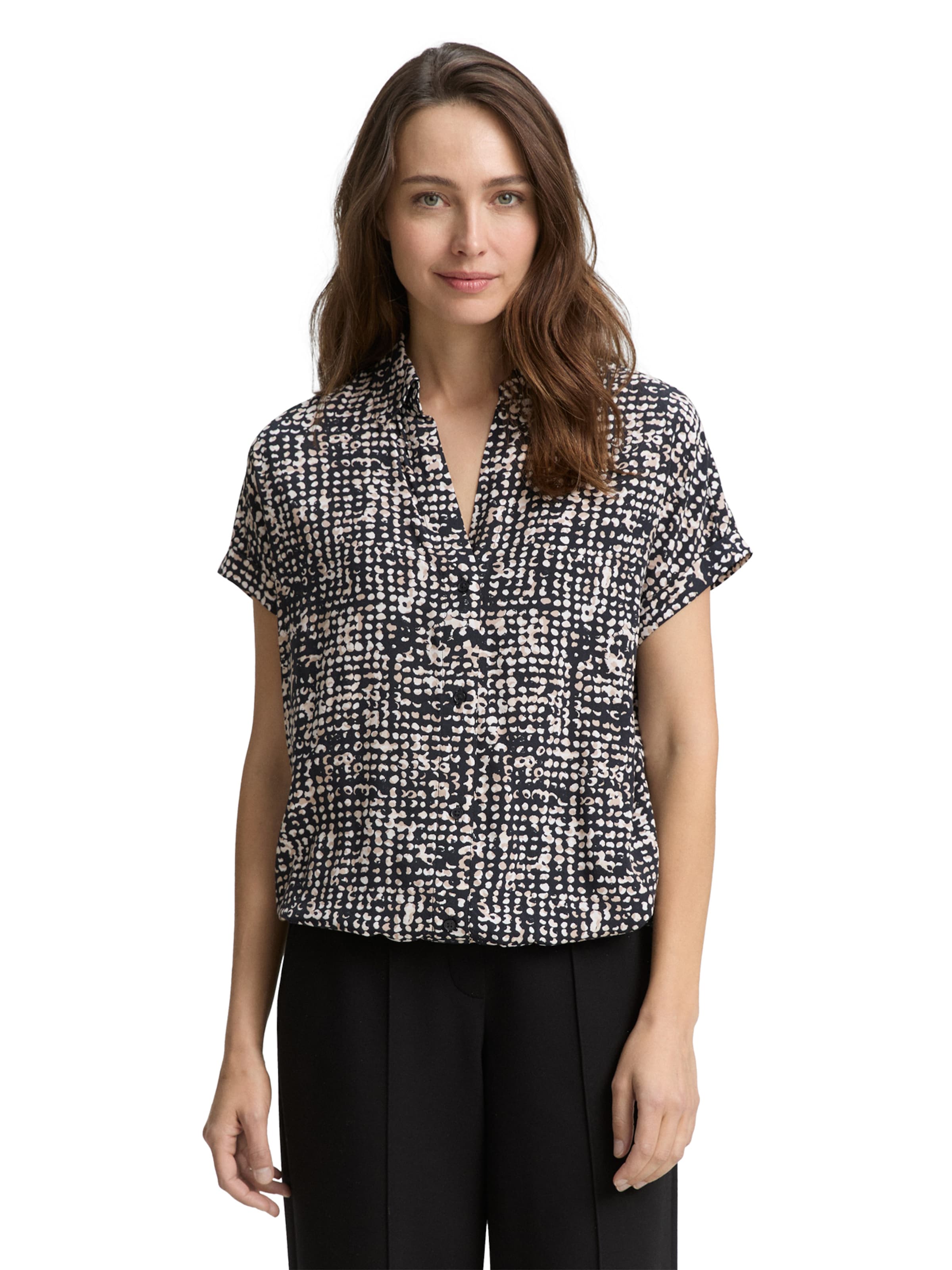 TOM TAILOR Bluse in Schwarz: Vorderseite