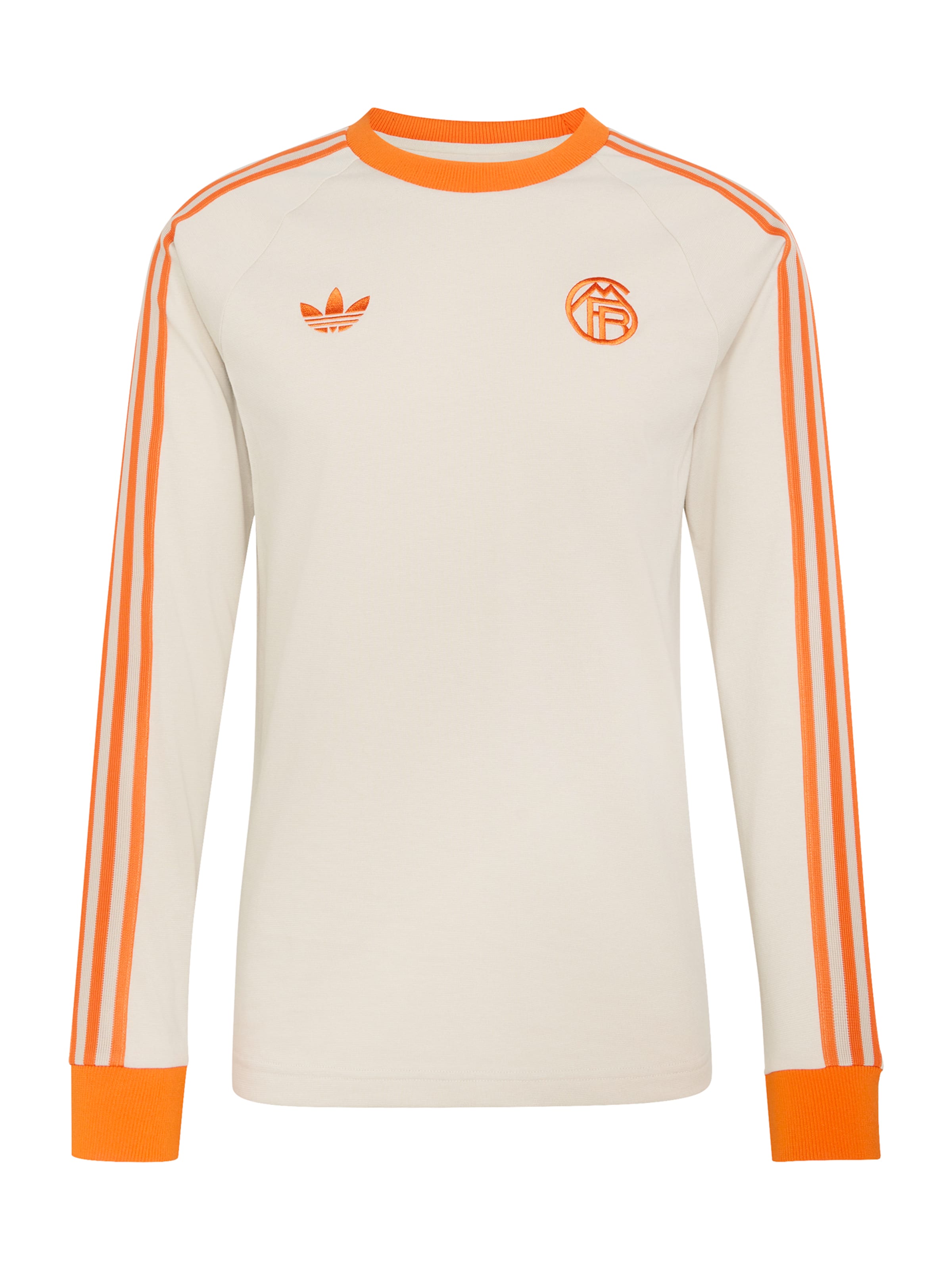 Sportiniai marškinėliai 'FCB' iš ADIDAS PERFORMANCE, spalva – smėlio spalva / oranžinė, Prekių apžvalga