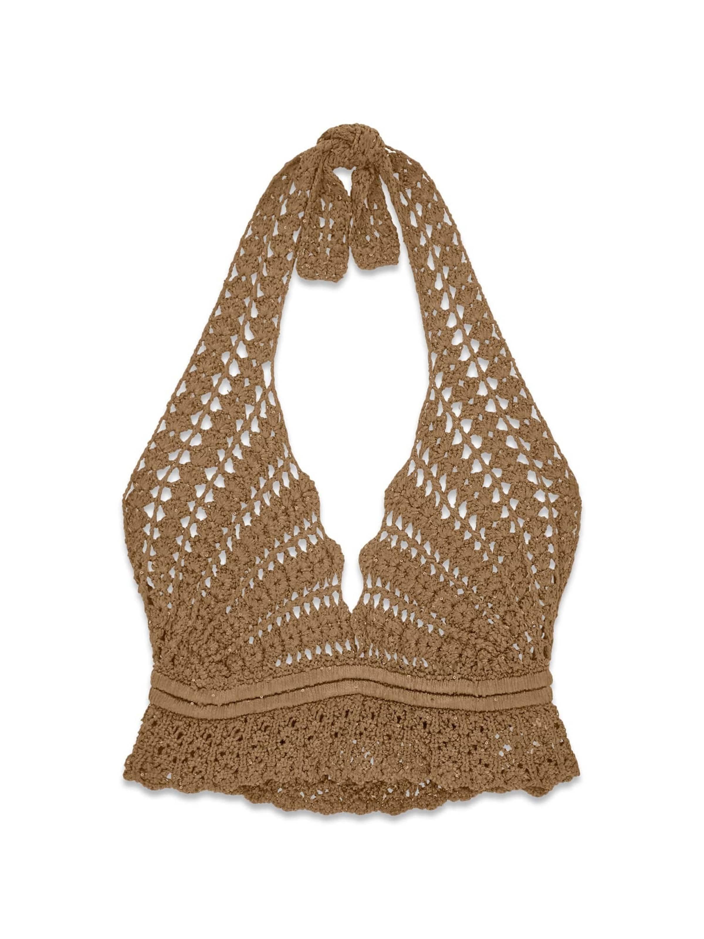 GUESS Sticktop in Braun: Vorderseite