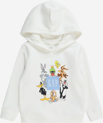 GAP Sweatshirt 'LOONEY TUNES' in Wit: voorkant