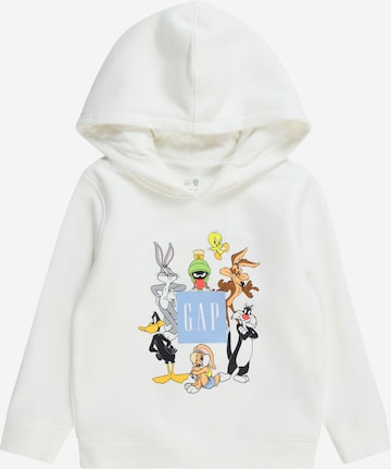 GAP Sweatshirt 'LOONEY TUNES' in Wit: voorkant