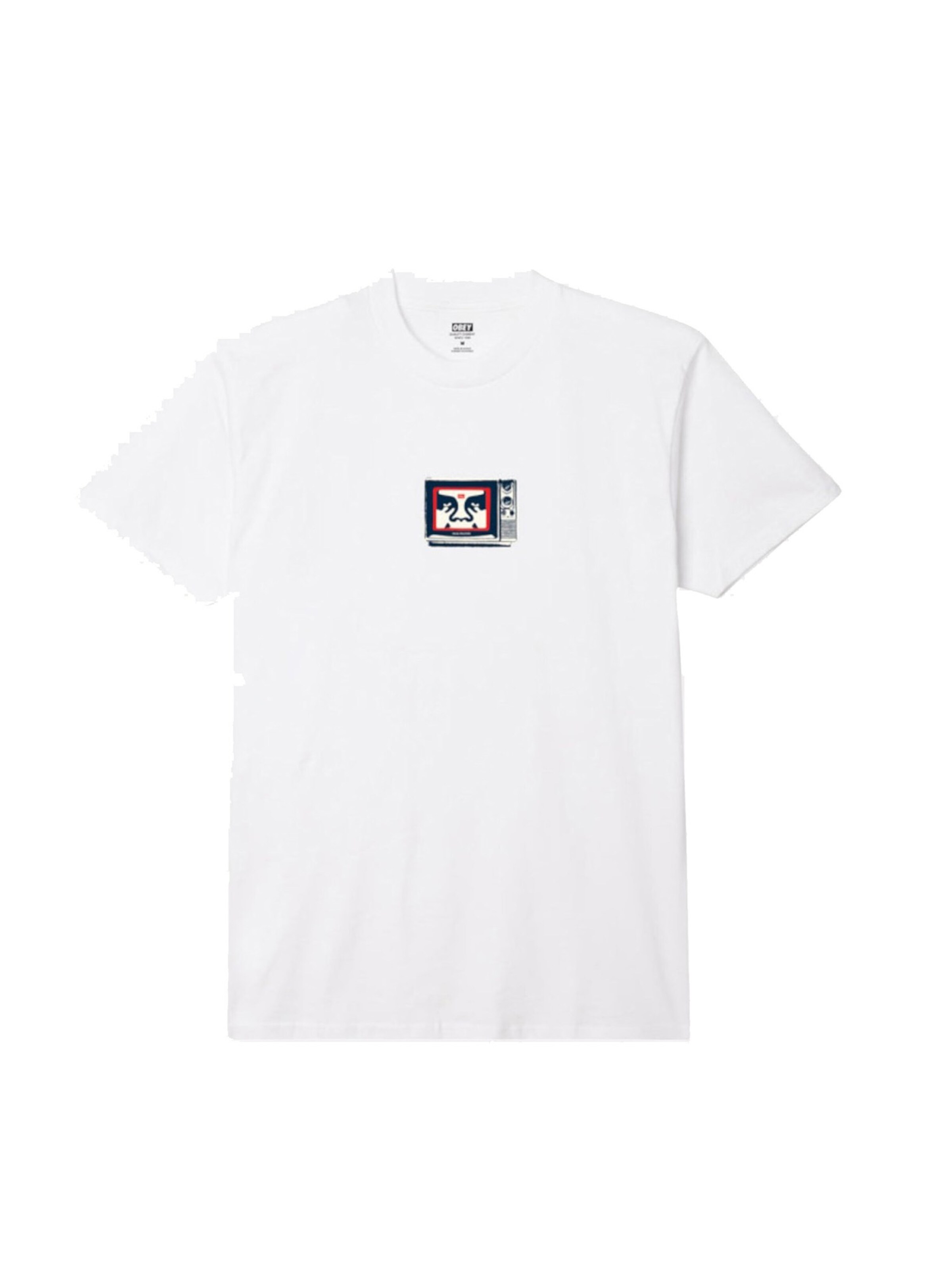 T-Shirt Obey en blanc : devant
