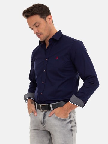 Sir Raymond Tailor Regular Fit Skjorte 'Lima' i blå