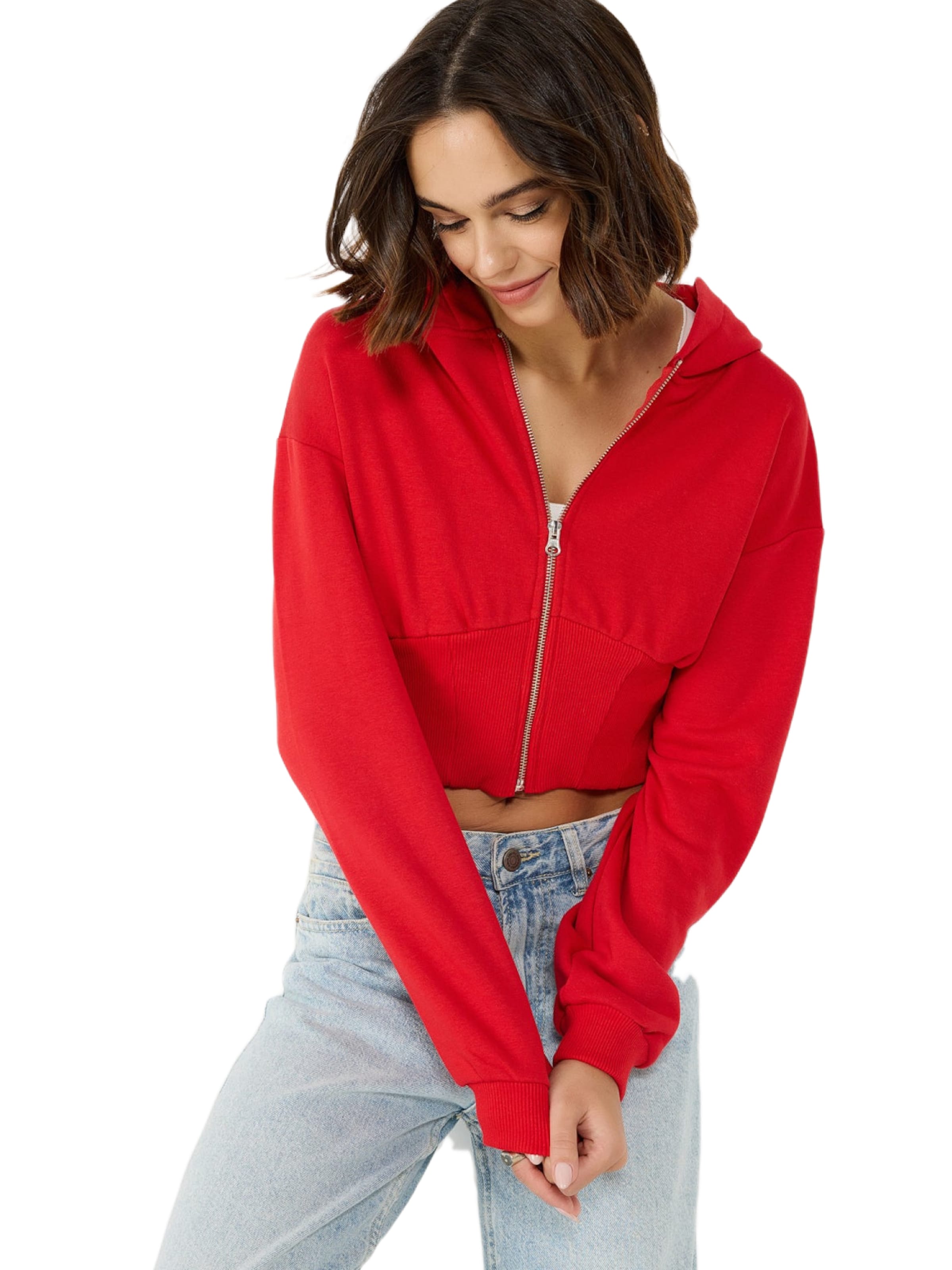 No Matter What Sweatvest in Rood