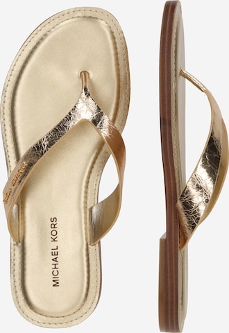 MICHAEL Michael Kors Teenslipper 'KOKO' in Goud ABOUT YOU