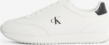 Sneaker low de la Calvin Klein Jeans pe alb: față