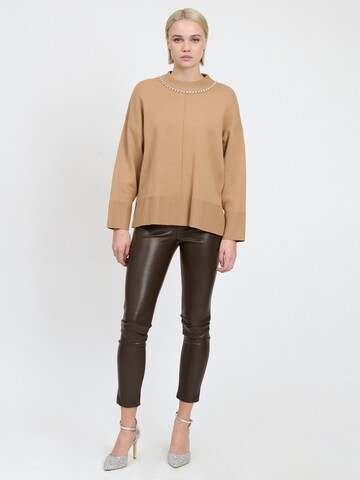 Influencer Pullover in Beige