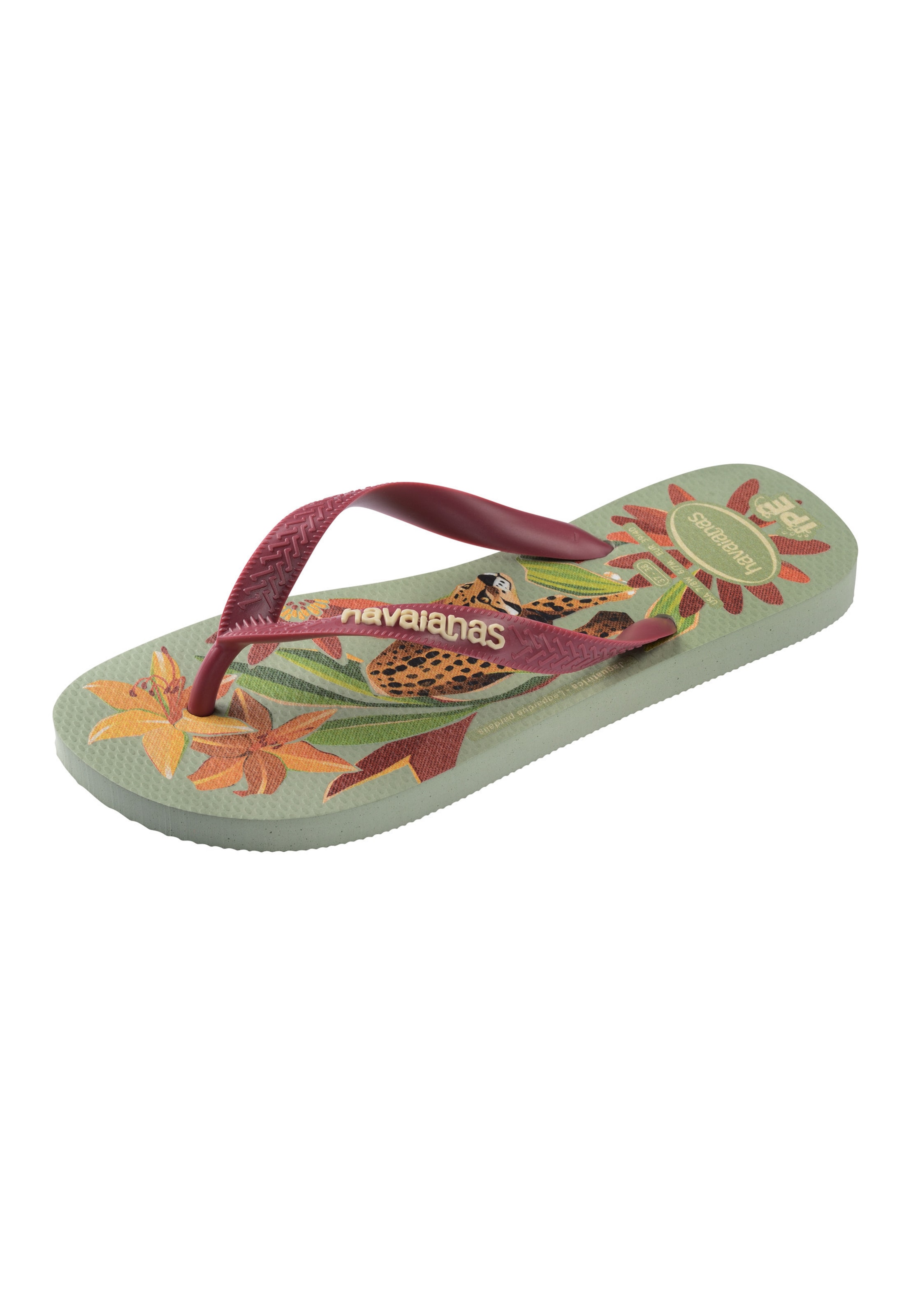 HAVAIANAS - Sandalias de dedo 'Ipe' en rojo: frente