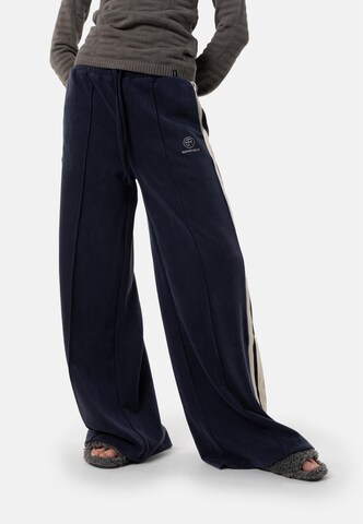 Elias Rumelis Wide Leg Hose 'Polli' in Blau: Vorderseite