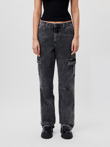 Regular Jeans cargo 'Caroline' LeGer by Lena Gercke en gris : devant