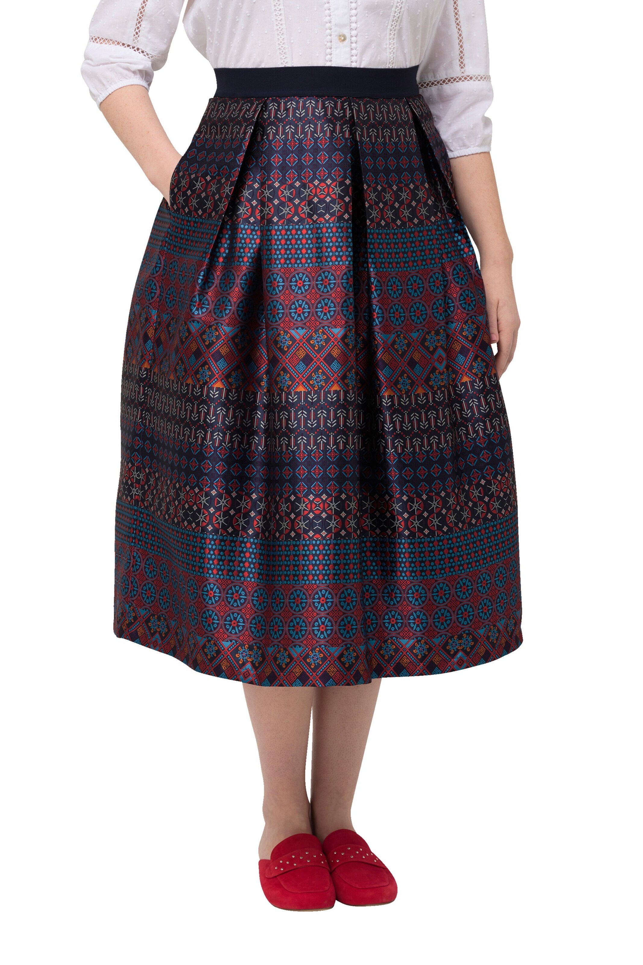 Ulla Popken Rok in Gemengde kleuren: voorkant