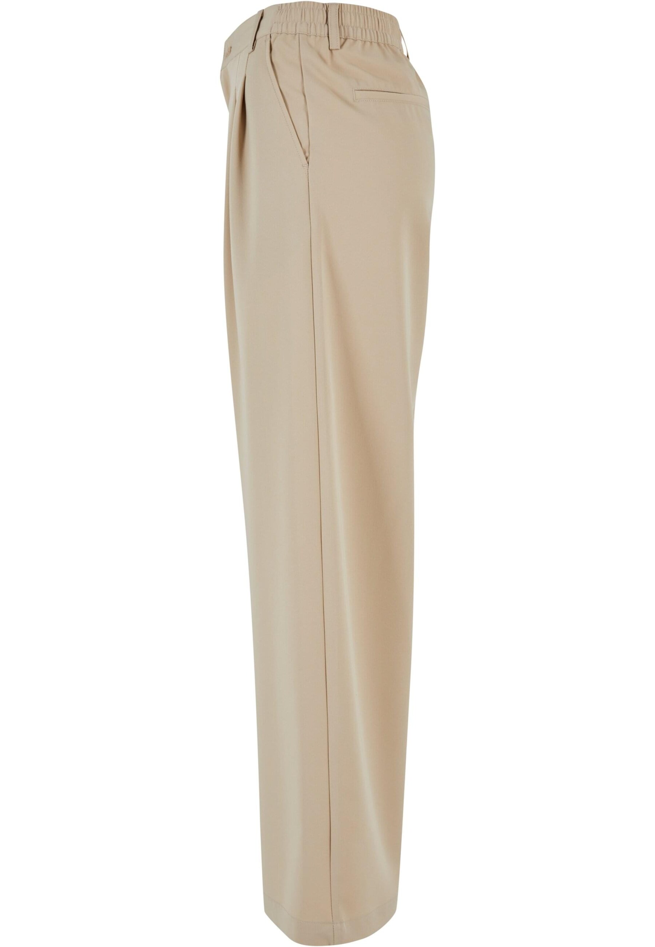 Urban Classics Wide leg Trousers in Beige