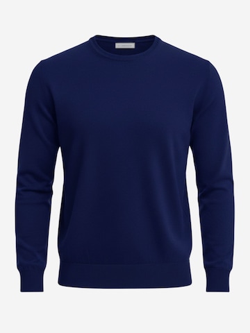 Pull-over Il Lanificio en bleu : devant