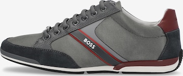 BOSS Black Schnürschuh 'SATURN' in Grau: predná strana