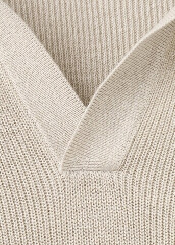 MANGO MAN Shirt 'Lino-H' in Beige