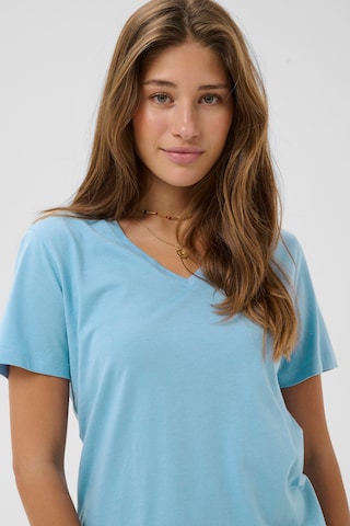 Cream Shirt 'Naia' in Blue