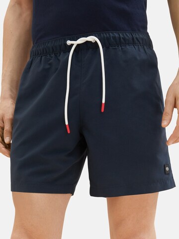 Shorts de bain TOM TAILOR en bleu : devant