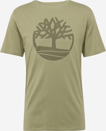 T-Shirt TIMBERLAND en vert : devant