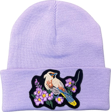 RADADA Muts 'Waxwing Bird' in Lila: voorkant