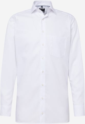 OLYMP Средняя посадка Деловая рубашка в Белый: спереди