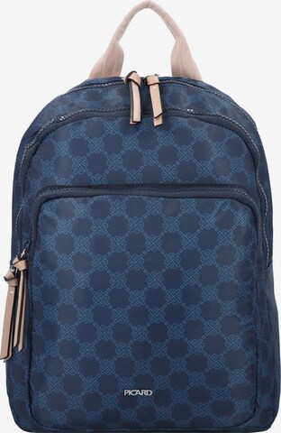 Picard Backpack 'Yeah City' in Blue: front