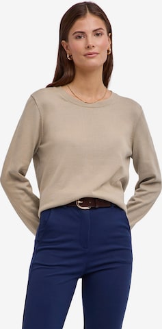 FALKE Pullover 'Cotton Knit' in Grau: Vorderseite