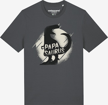 Watapparel T-Shirt ' Papasaurus ' in Grau: Vorderseite