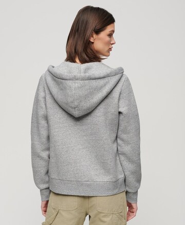 Superdry - Sudadera con cremallera en gris