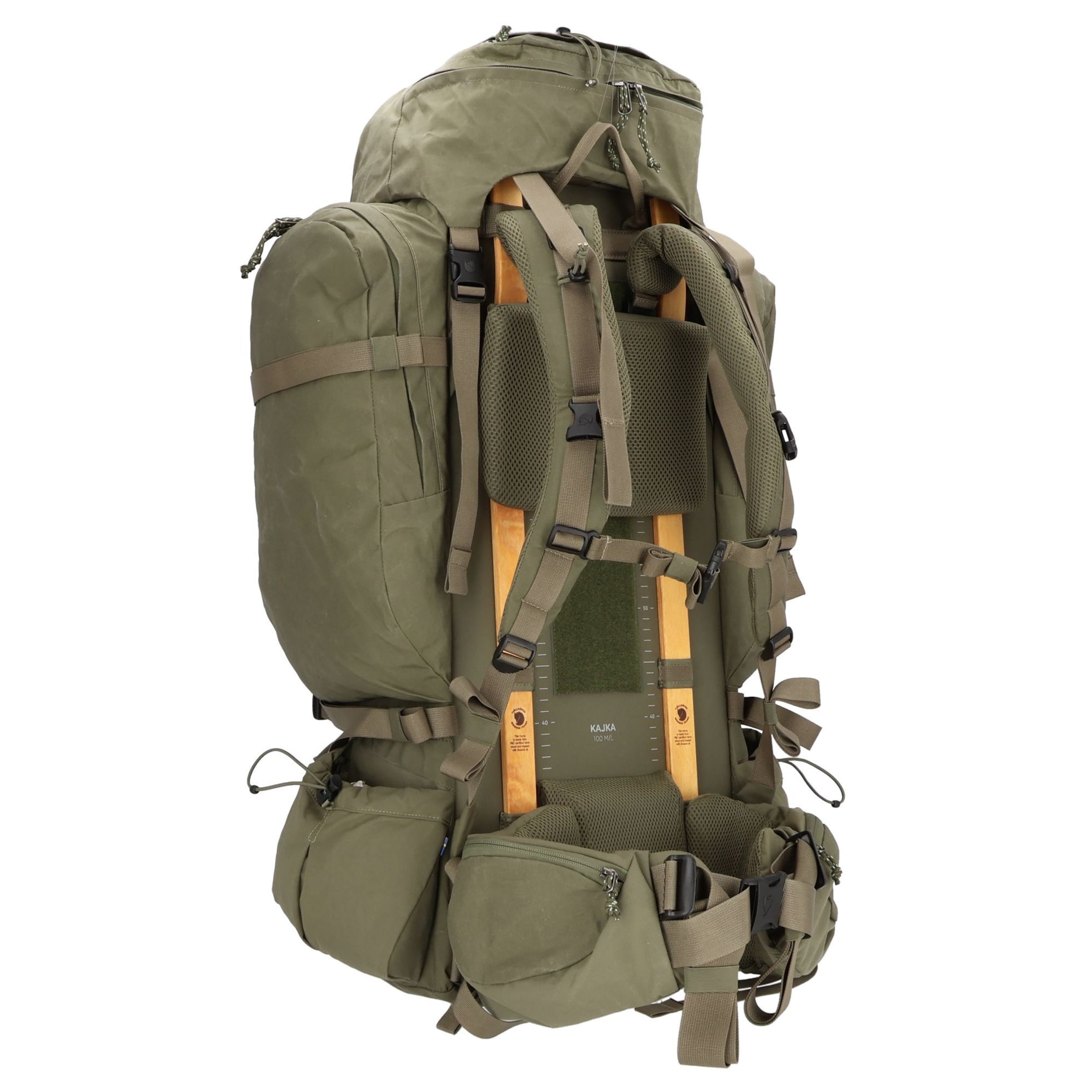 Zaino sportivo 'Kajka 100' di Fjällräven in verde