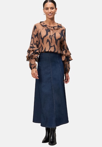 zero Bluse in Braun