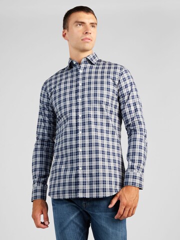 Coupe regular Chemise business SEIDENSTICKER en bleu : devant