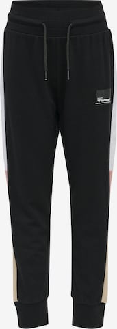 Hummel Tapered Pants in Black: front