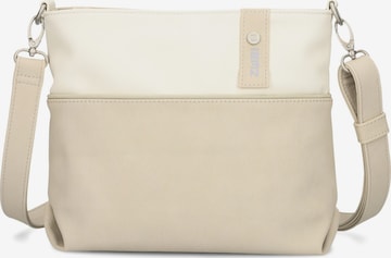 ZWEI Umhängetasche 'JANA J8' in Beige: Vorderseite