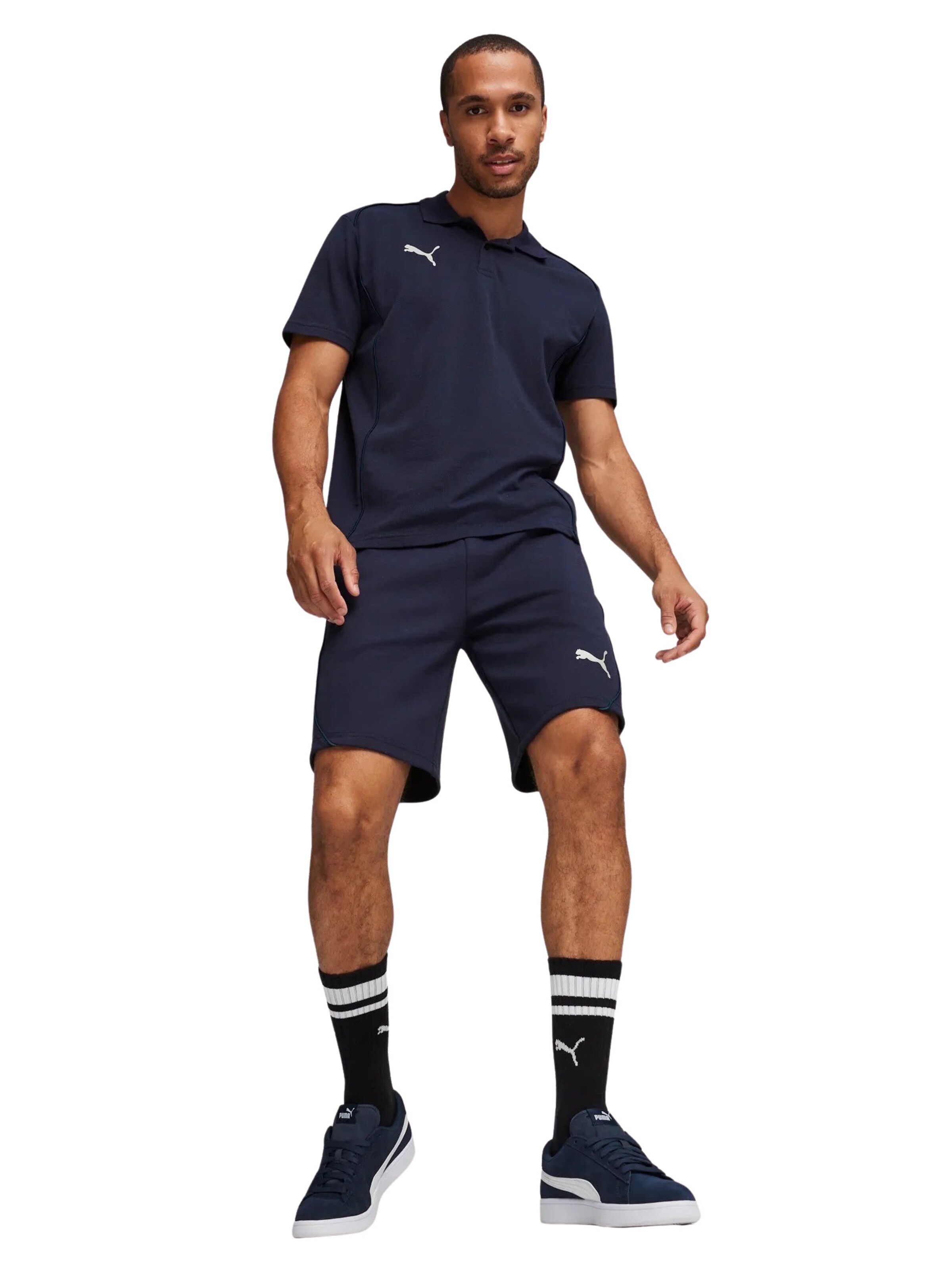 PUMA Regular Workout Pants 'TeamFinal' in Blue