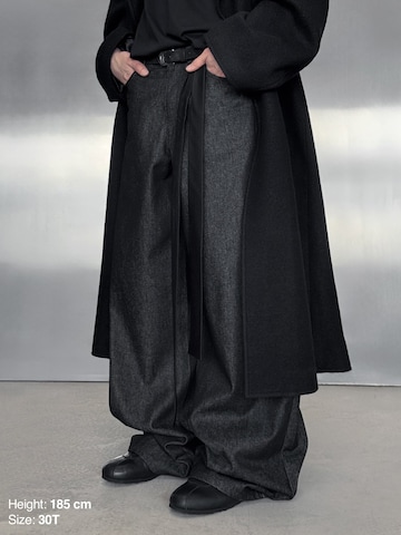 ENRAGE Wide Leg Jeans 'BOWSTONS'‌‌‌‌ in Schwarz