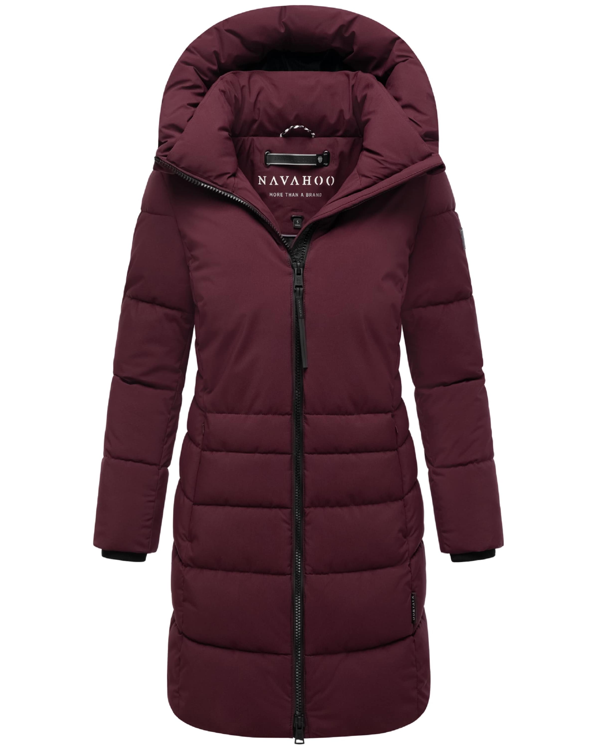 NAVAHOO Mantel  'Mondnebel XIV' in Rot: Vorderseite