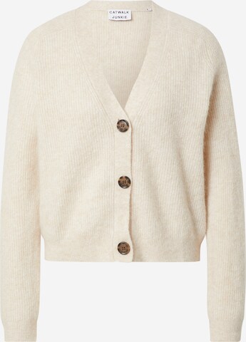 Cardigan 'HARLEY' CATWALK JUNKIE en beige : devant