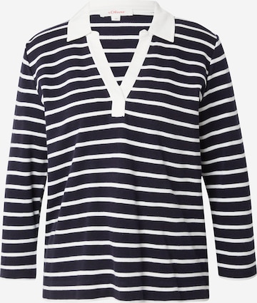 s.Oliver Shirt in Blauw: voorkant