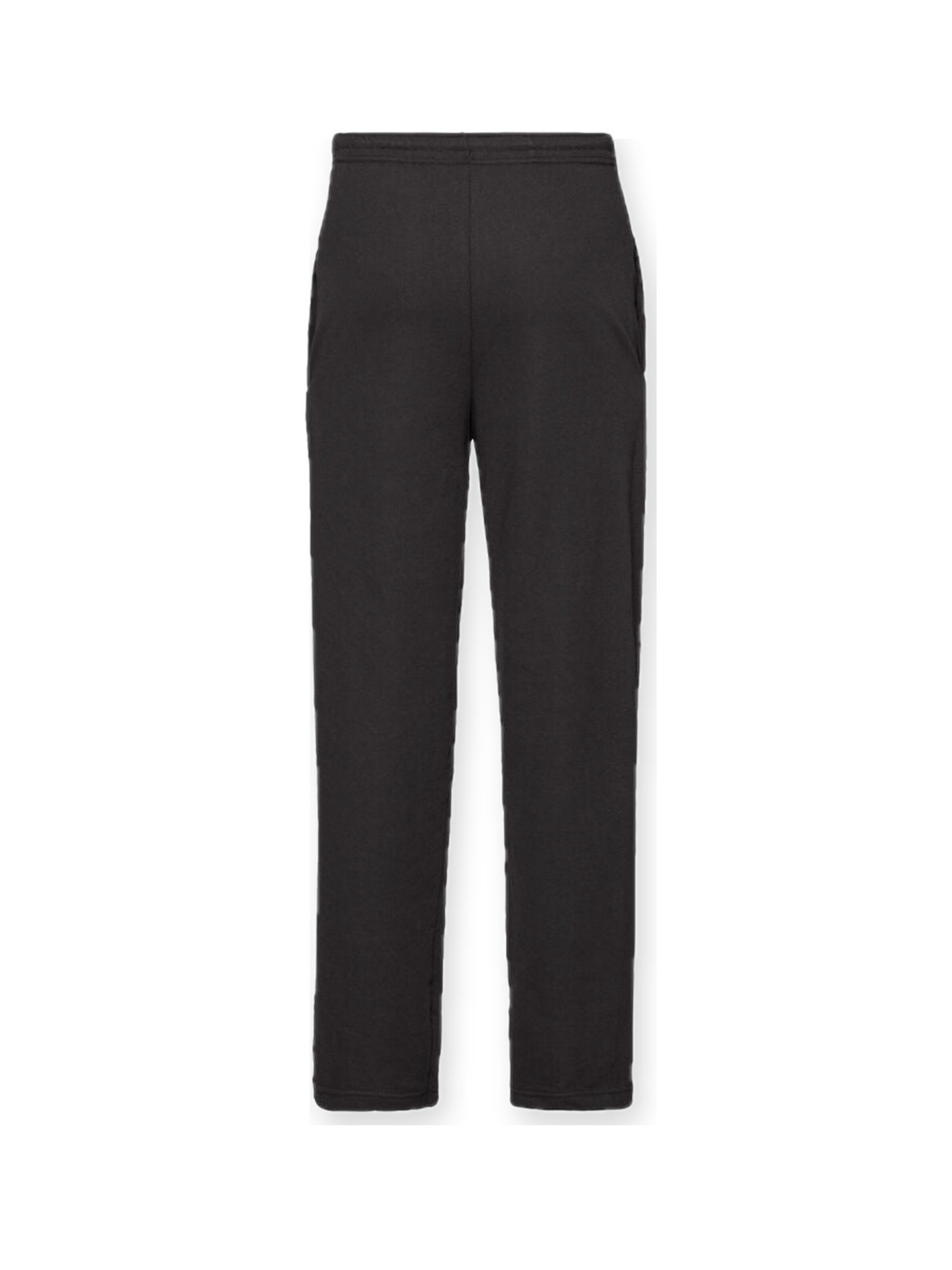 FRUIT OF THE LOOM Bukser 'Lightweight sweatpants without elastic cuffs' i sort: forside