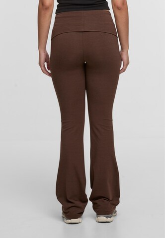 DEF Flared Broek in Bruin