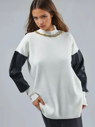 My fashion Sweater 'Pullover' in White: front