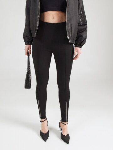 ABOUT YOU Skinny Leggingsit 'Miles' värissä musta: etupuoli