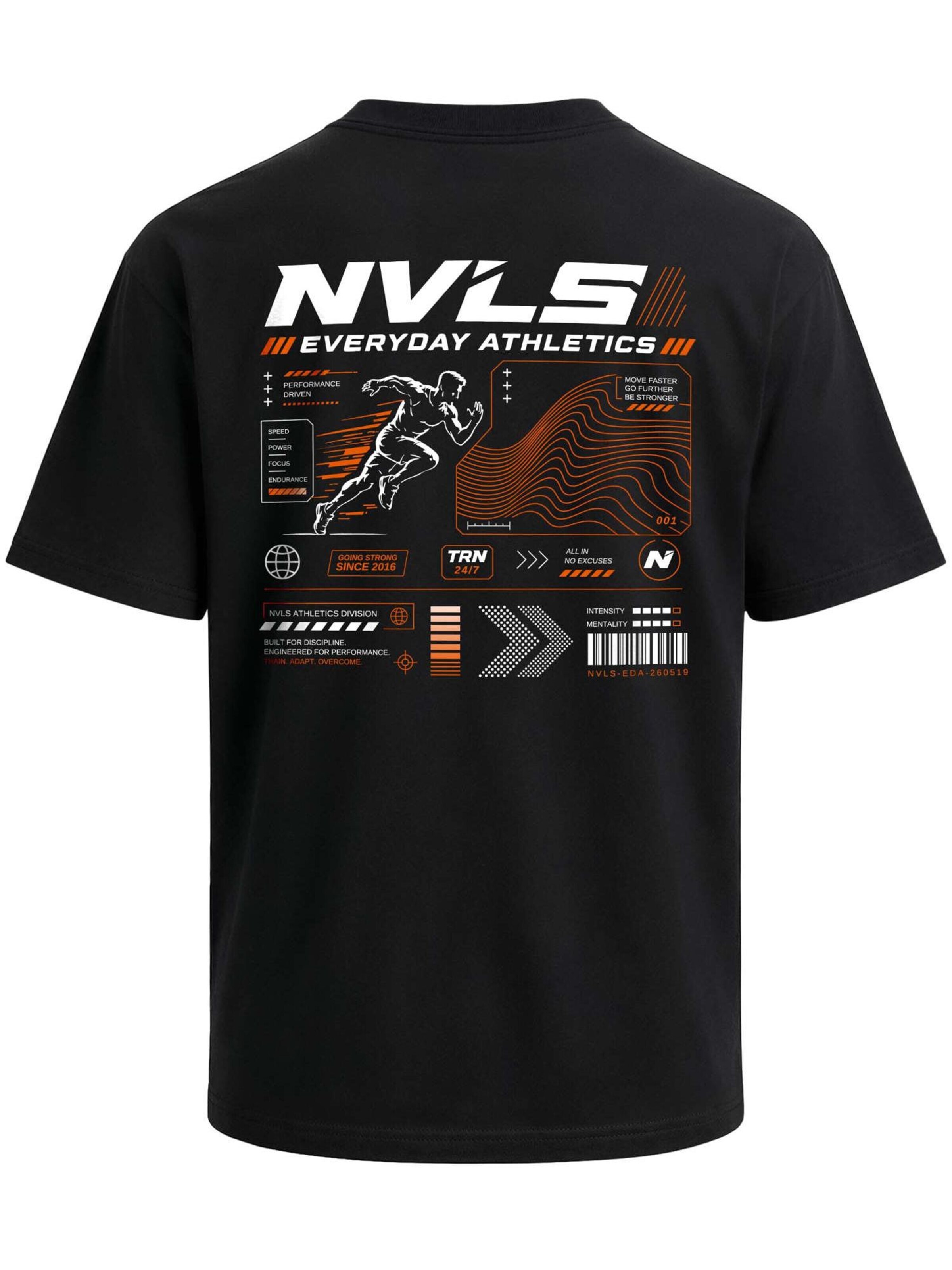Neverless Shirt 'Everyday Athletics'‌‌‌‌‌‌‌‌‌‌ in Schwarz