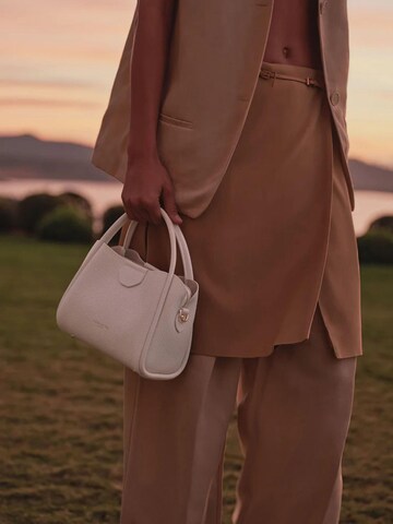 LANCASTER Paris Handbag 'Lancaster Sac à main Aimantée S Ida Double Ecru - In - Beige' in Beige