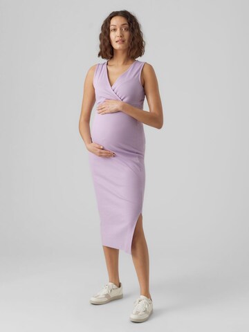 MAMALICIOUS Kleid 'EMILY' in Lila: predná strana