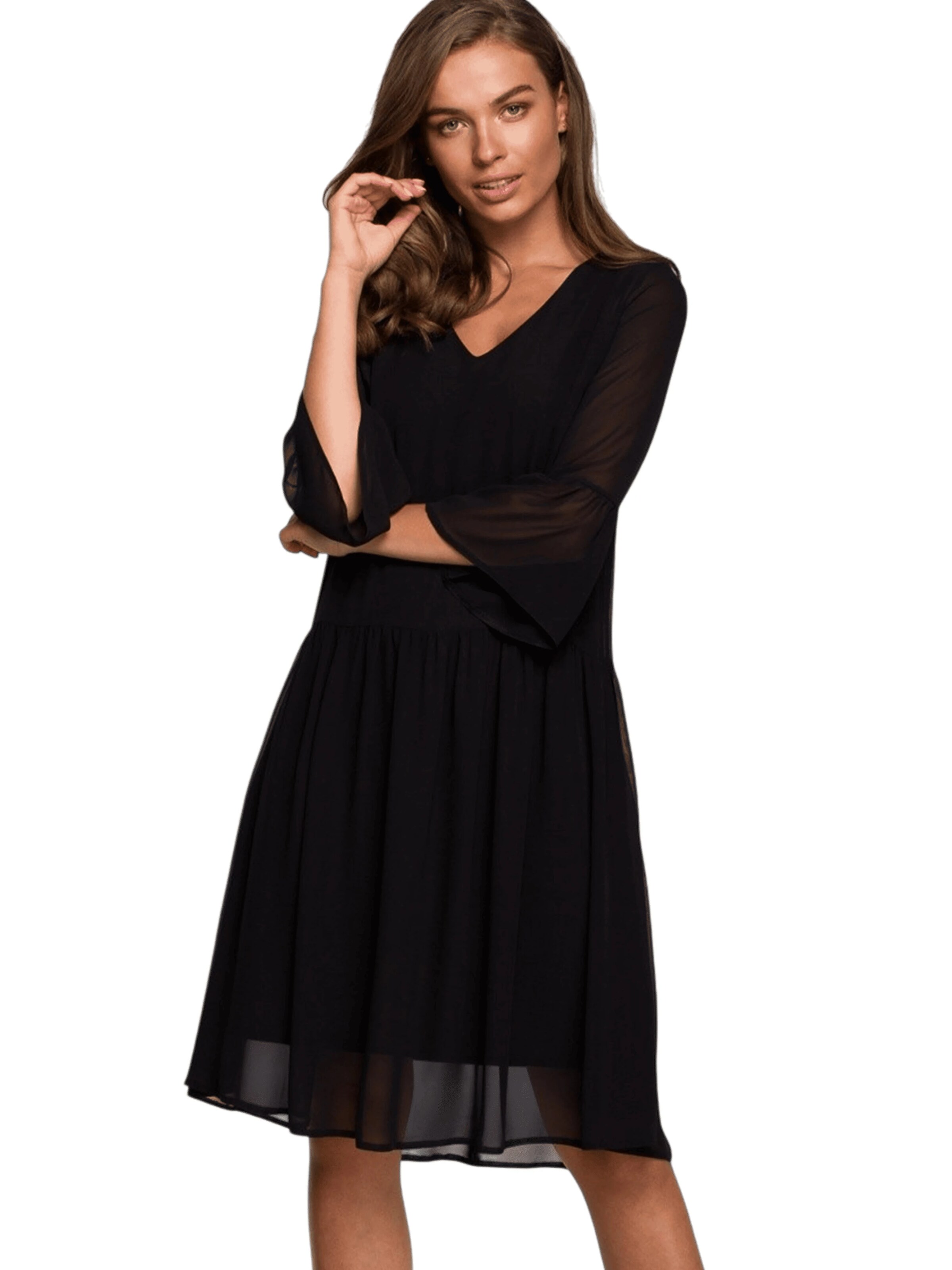 Stylove Cocktail Dress 'Cocktail dress 149247' in Black: front