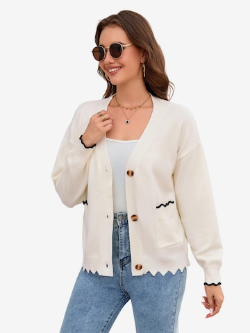 Yesfashion Kardigan w kolorze pomarańczowy: przód