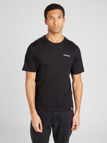 T-Shirt 'PARKER' JACK & JONES en noir : devant