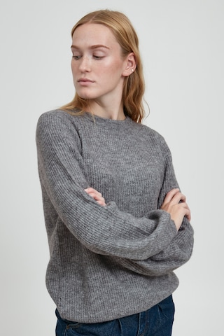 b.young Sweater in Grey: front