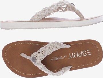 ESPRIT Sandalen 36 in Weiß: predná strana